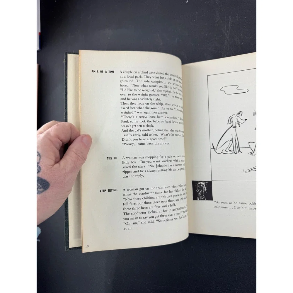 Vintage 1951 Over Sexteen Hardcover Book J. M. Elgart Mid-Century Humor Cartoons
